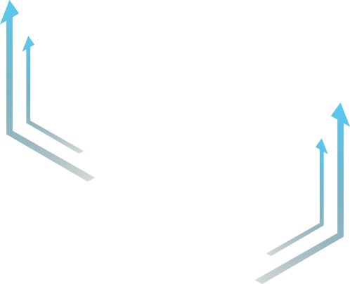 Decorative arrow pointing to key features