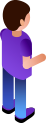 User interaction with AI system illustration